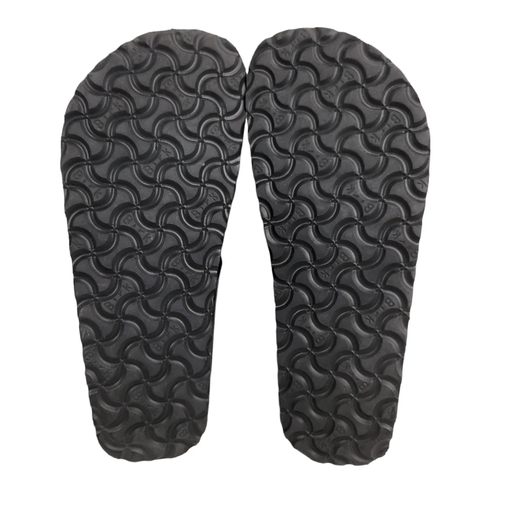 Birkenstock Papillo Gizeh Platform Vegan Black Patent Sandals Size Women's 7 - Picture 9 of 10